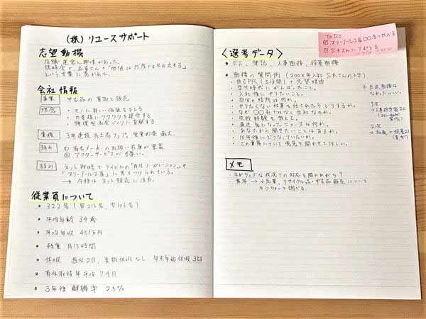 就活 企業研究ノート 面接対策にもなる 作り方例とおすすめ市販ノート紹介 Job Story 楽しい仕事の物語を